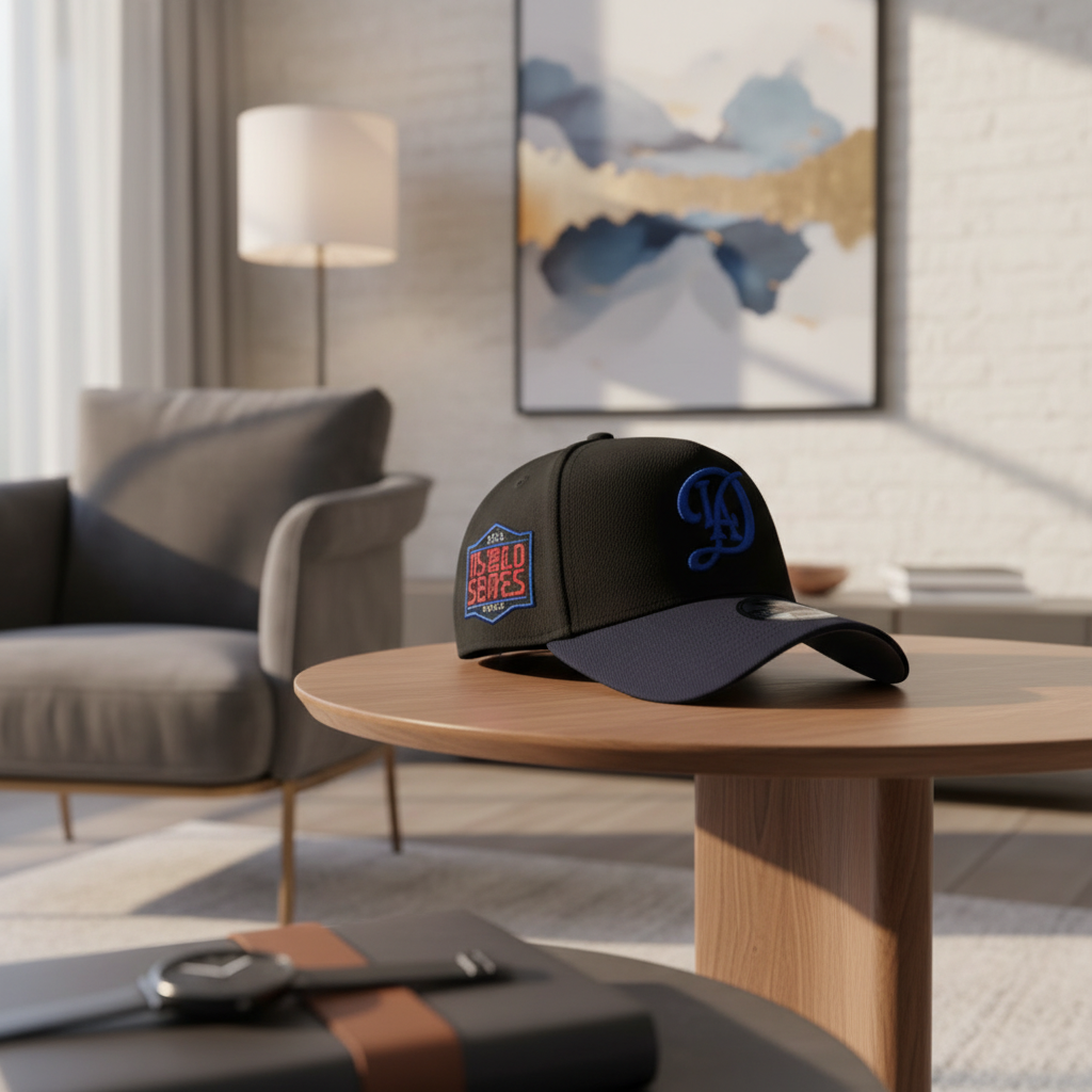 Black Blue MLB Adjustable Baseball Cap