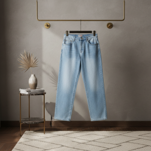 Stussy Light Blue Denim Wide Leg Jeans