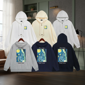 Stussy Starry Night Graphic Hoodie Sweatshirt