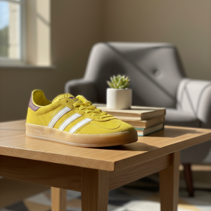 Adidas Yellow Suede Casual Sneakers for Men