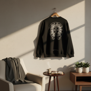 Chrome Hearts Black Graphic Print Hoodie