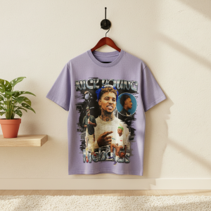 Vintage Graphic Streetwear Purple Oversized Hip Hop T-Shirt
