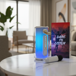 JBL Bluetooth Speaker Karaoke Set with LED Lights
