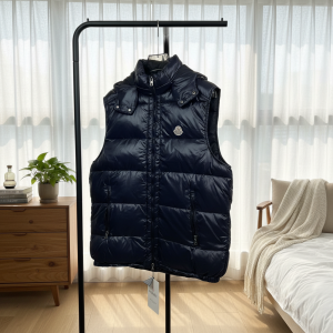 Moncler Black Padded Down Vest Jacket
