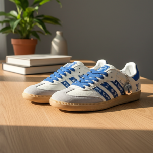 Adidas Samba Blue White Casual Sneakers