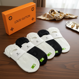 Louis Vuitton Low Cut Invisible Socks 5 Pairs