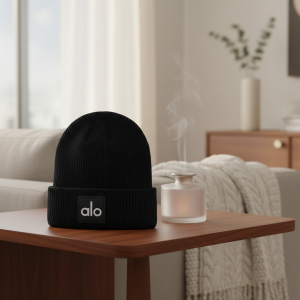 Alo Knit Beanie Black Winter Warm Hat