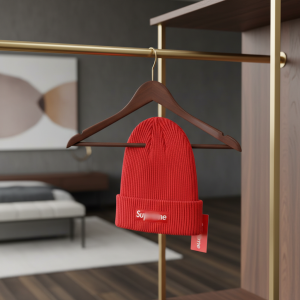 Supreme Red Knit Winter Beanie Hat