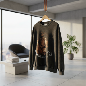 Vintage Graphic Print Black Streetwear Hoodie