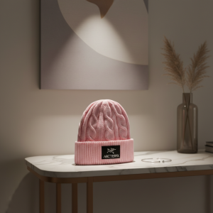 Arc'teryx Pink Knitted Winter Beanie Hat