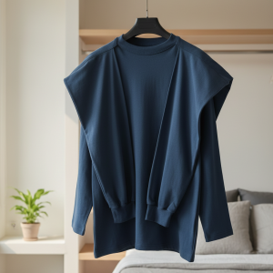 Balenciaga Oversized Blue Casual Streetwear Hoodie