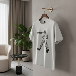 Stussy Astronaut Graphic White Cotton T-Shirt