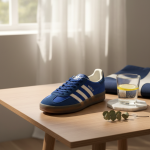 Adidas Gazelle Blue Suede Classic Sneakers