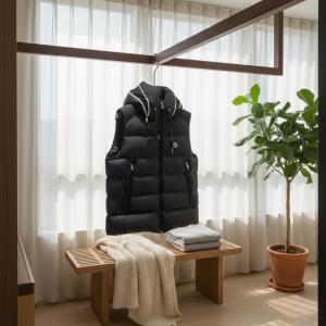 Men’s Hooded Puffer Vest Winter Warm Sleeveless Jacket