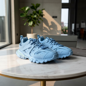 Balenciaga Blue Track Sneakers for Men