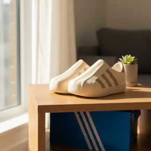 Adidas Beige Slip On Comfort Sneakers