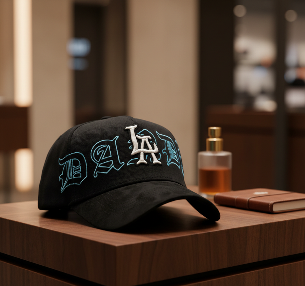 Dandy Hats 9th Anniversary Black Embroidered Baseball Cap