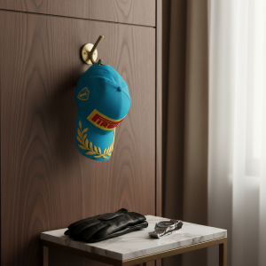 Pirelli Racing Blue Embroidered Adjustable Baseball Cap