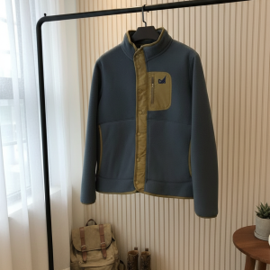 Men’s Fleece Stand Collar Outdoor Warm Jacket