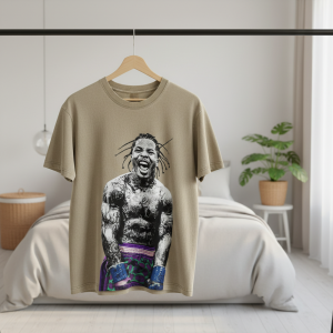 Vintage Tattoo Boxer Graphic Streetwear T-Shirt