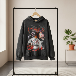 Vintage Travis Scott Graphic Print Hoodie Pullover