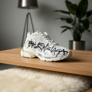 Balenciaga Runner White Mesh Graffiti Sneakers Shoes