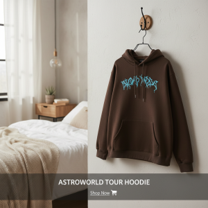 Astroworld Tour Graphic Brown Hoodie