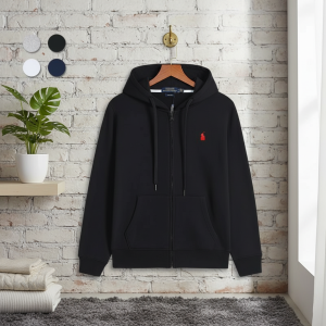 Ralph Lauren Black Zip Up Hoodie