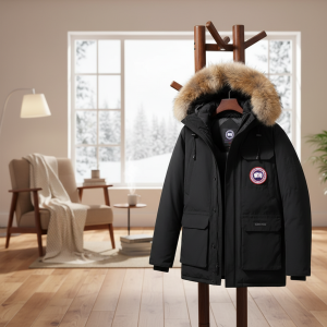 Canada Goose Black Fur Hood Winter Jacket