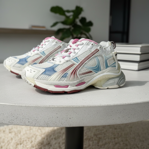 Balenciaga Runner White Pink Mesh Sneakers