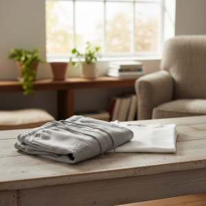 Broken Planet Grey Cotton Casual Shorts