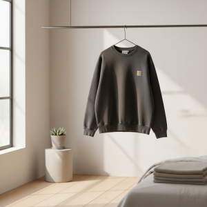 Carhartt Classic Black Cotton Crewneck Sweatshirt
