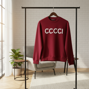 CCCCI Red Fleece Crewneck Sweatshirt Men