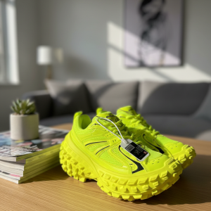 Balenciaga Track Yellow Neon Chunky Sneakers for Men