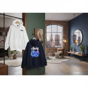 Stussy Dice Print Casual Hoodie Unisex