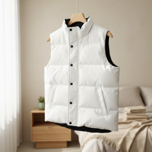 Loewe White Puffer Vest Winter Sleeveless Jacket