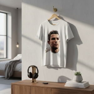 White Graphic Print Short Sleeve Casual T-Shirt