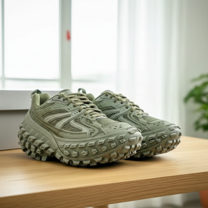 Balenciaga Green Trail Mesh Chunky Sneakers