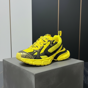 Balenciaga Yellow Mesh Running Sneakers