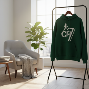 CR7 Green Sports Hoodie Men’s Casual Pullover Sweatshirt