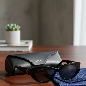 DiorGlow B1F Black Butterfly Sunglasses for Women