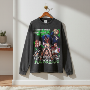 Vintage Graphic Streetwear Long Sleeve Hip Hop T-Shirt