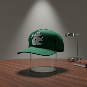 Hellstar Green Flame Embroidered Baseball Cap