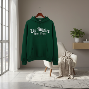 Los Angeles West Coast Green Hoodie Pullover Sweatshirt