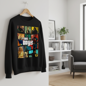The Boys Graphic Print Black Hoodie