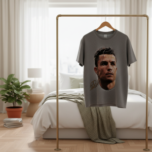 Vintage Graphic Printed Gray Streetwear T-Shirt