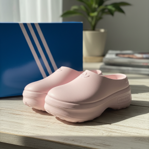 Adidas Adilette Pink Clog Foam Slip On Shoes