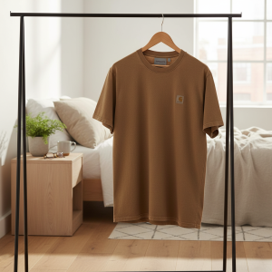 Carhartt Short Sleeve Brown Cotton Work T-Shirt