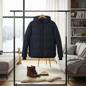 Men Winter Hooded Puffer Jacket Warm Coat