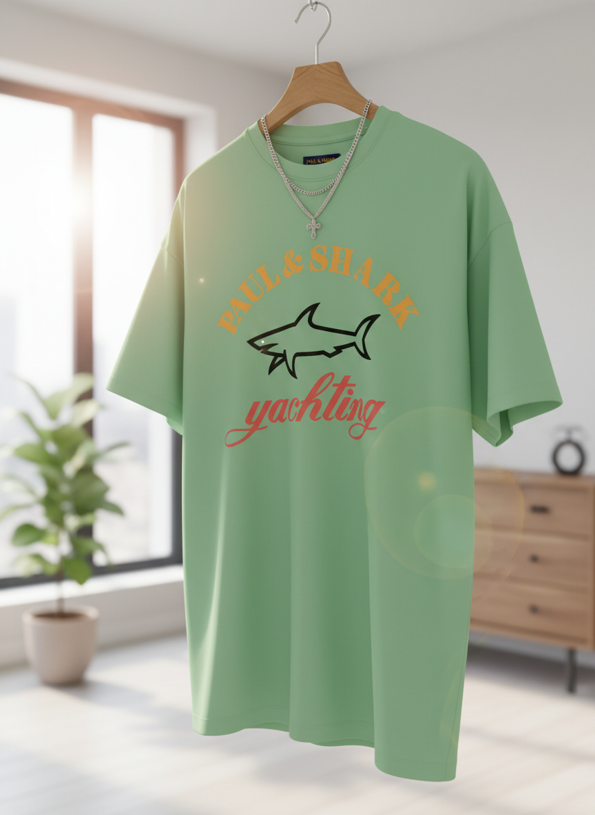 Paul & Shark Green Yachting Graphic T-Shirt